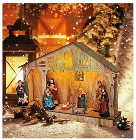 Solight 1V259 - LED Vianočná dekorácia LED/2xAA betlém