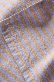 Ib Laursen Bavlnená utierka Linea Purple / Rustic Brown 50 × 70 cm
