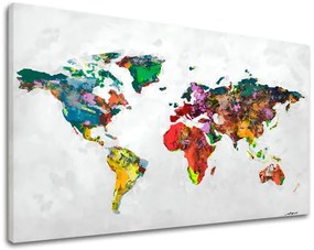Obraz na plátne MAPA SVETA | rôzne rozmery