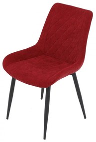 Jedálenská stolička MIREN — látka, kov, viac farieb Červená