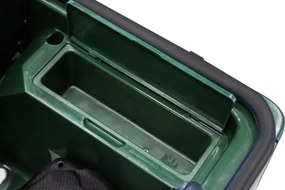 Ramiz Retro silné vojenské auto pre 3 deti Zelené + pohon 4x4 + úložné priestory + EVA + pomalý štart + MP3 LED