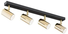 Argon 1688 - Bodové svietidlo LAGOS 4xGU10/5W/230V mosadz/čierna