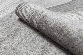 Koberec MATEO 8033/644 grécky, ramka - štrukturálny sivý
