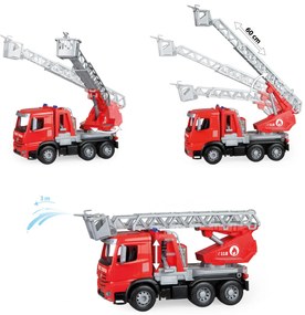 Lena Hasičské auto s funkčnou striekačkou Mercedes Benz Arocs, 47 cm