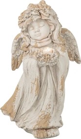Angel venkovní dekorace z polyresinu béžová – 32*28*60 cm