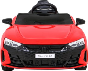 Ramiz Elektrické autíčko Audi RS E-Tron GT pre deti červené + diaľkové ovládanie + pohon 4x4 + rádio MP3 + LED + EVA