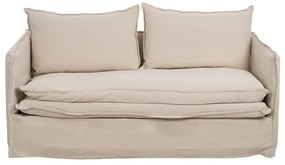 Krémová ľanová pohovka 180 cm – Ixia