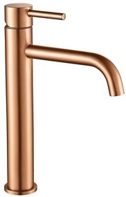 Umývadlová batéria vysoká REA LUNGO brúsená meď