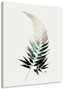 Obraz minimalistický list paprade