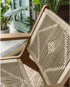 Drevené záhradné kreslo v prírodnej farbe Geralda – Kave Home