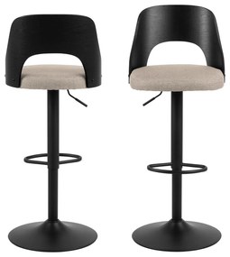 Béžové otočné barové stoličky v súprave 2 ks 113 cm Lucy – Actona