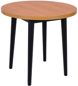 Stôl Gary 80 Dub prirodzené/čierna