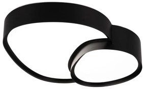 Čierne LED stropné svietidlo 36x43.5 cm Rise – Trio