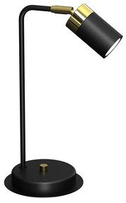 Milagro Stolná lampa JOKER 1xGU10/25W/230V čierna/zlatá MI1686