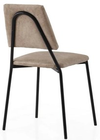 Súprava jedálenských stoličiek Lima Mink and Black, 2 ks