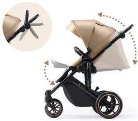 KINDERKRAFT SELECT - Kombinovaný kočík 3v1 PRIME 2 Premium Sandrose beige