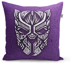 Sablio Vankúš BLACK PANTHER wakanda forever Biely - 60x60 cm