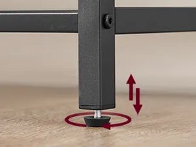 Koš na prádlo Vasagle Ovules 92 l šedý/hnědý