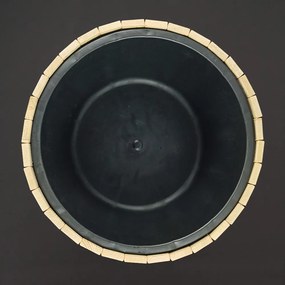 AMADEA Dřevěný designový obal s plastovou nádobou uvnitř, 64x64x35 cm