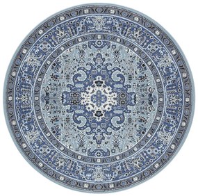 Kruhový koberec Mirkan 104438 Skyblue, 160x160 (priemer) kruh, modrá, obývacia izba, Hanse Home