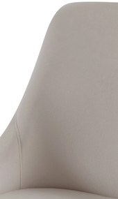 Jedálenská stolička Elmira - zamat, čierny rám - Sivá