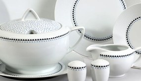 Thun obedová súprava Lea modré kamienky 27-dielná