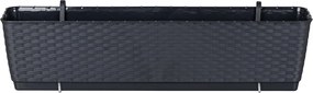 Plastový balkónový kvetináč DRL500PW 49,2 cm - antracit