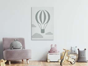 Artgeist Obraz - Balloon Travel (1 Part) Vertical Veľkosť: 80x120, Verzia: Premium Print