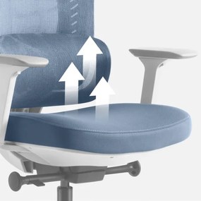 Masážne kancelárske kreslo Visioner 6.1 sivé