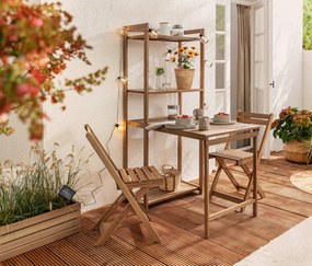 Balkónová jedálenská súprava »Lenja« s regálom