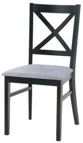 Jedálenská stolička krížová čierna ZAYDEN