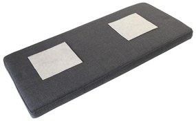 Tmavosivý vankúš na sedenie Germania Madeo, 72 x 33 cm