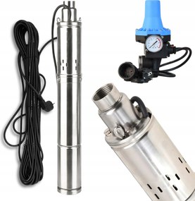 Ponorná Pumpa 3" Deep 1800 L/h 250 W Do Vodnej Studne Ovládač Csk Sada