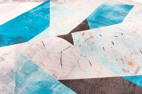 Protišmykový koberec NOVO mramor / trojuholníky