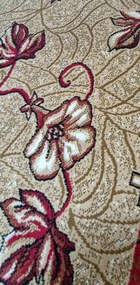 HU Červeno-béžový klasický koberec Shiraz Bcf Bordove-maky Rozmer: 100x190 cm