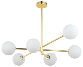 TK-Lighting - Vysoká stropná lampa Sarius Gold 6