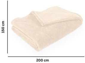 Slonovinová deka z mikroplyšu 150x200 cm Pippa – Tiseco Home Studio