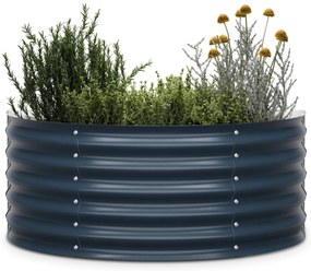 High Grow Half Circle, polkruhový vyvýšený záhon, 105x43x60 cm, z vlnitého oceľového plechu, jednoduchá montáž, odolný voči hrdzi a mrazu