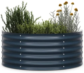 High Grow Half Circle, polkruhový vyvýšený záhon, 105x43x60 cm, z vlnitého oceľového plechu, jednoduchá montáž, odolný voči hrdzi a mrazu