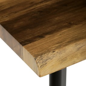 Autronic - Stůl konferenční, 120x60x55 cm, MDF deska, dekor staré dřevo, kov, černý lak - CT-F4412 OLW AKCE