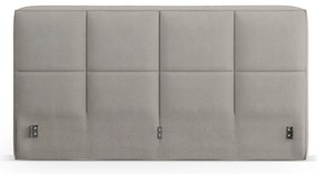 Svetlosivé čalúnené čelo postele 249x100 cm Darren – Micadoni