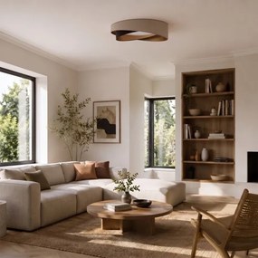 BRILAGI-LED Stropné svietidlo VELVET TWIST LED/24W/230V 4000K priemer 55 cm béžová/hnedá/zlatá