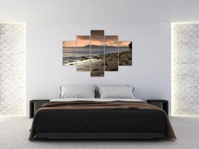 Obraz - More a hory (150x105 cm)