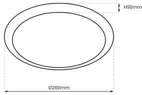 Stropné svietidlo Fury, 1x biele PVC tienidlo, w