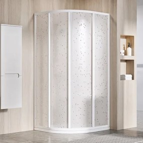 Ravak Supernova sprchový kút štvrťkruh 80x80 cm 3114O10211