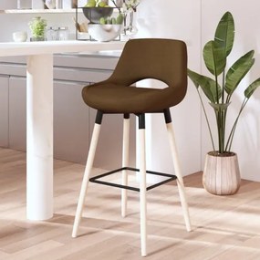 vidaXL Barová stolička hnedá látková-