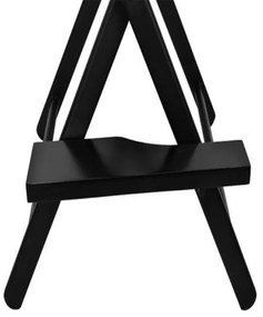 Duralová skladacia kozmetická stolička s opierkou hlavy čierna 9957