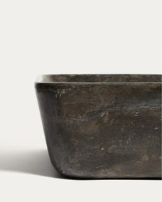 Sivé kamenné umývadlo 55x35 cm Darnen – Kave Home