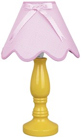 CLX Stolná detská lampa VENTIMIGLIA, 1xE27, 60W, žltoružová