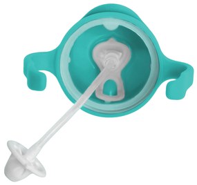 Hrnček so slamkou - nefritovozelený 240 ml